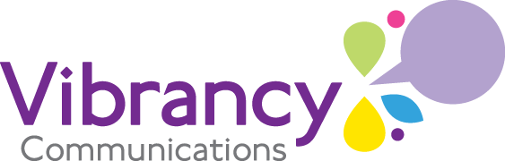 Vibrancy Communications Stacked Logo